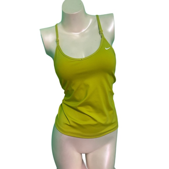 Nike Tops - Nike chartreuse Spaghetti Strap Athletic Tank